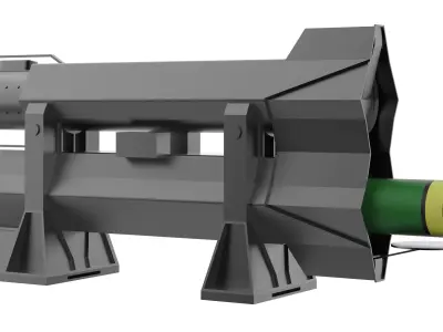 Missile Launcher -Anti-Ship Low-poly 3D model