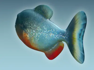 Piranha Fish 3D model get