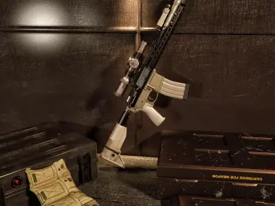 BCM Machine Gun 3D model