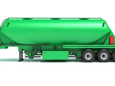 Silo Trailer 3D model