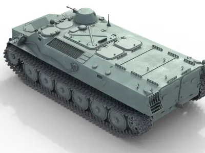 MT LB Multipurpose Armored Vehicle Low-poly 3D model