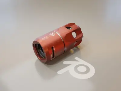 Strike Industries Oppressor Flash Hider blender model 3D model