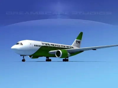 Boeing 767-100 Trans Pacific Intl 3D model
