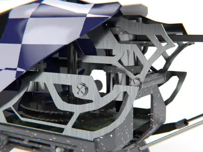  Remote controlled helicopter 3D model