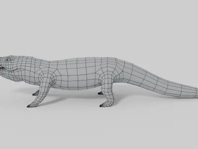 3D Crocodile Model toy alligator Low-poly 3D model