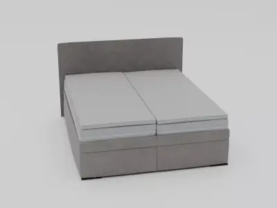  Wallace Bed Low-poly 3D model