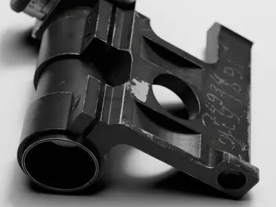 Mosin-Nagant PU Scope Low-poly 3D model