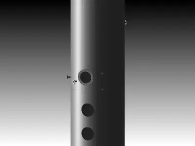 Tank1 gas cylinder Free 3D model