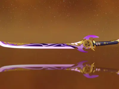 Genshin Impact -  Mistsplitter Reforged Free 3D model