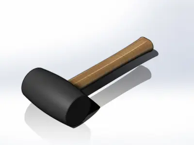 Martelo de Borracha Rubber Hammer 3D model