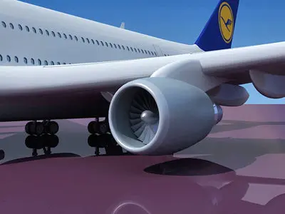 Texture for Lufthansa 3D Model Airbus A380 3D model