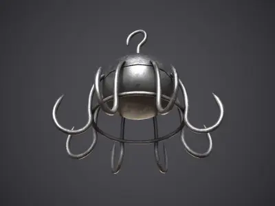 Meat Hook Low-poly 3D model buy