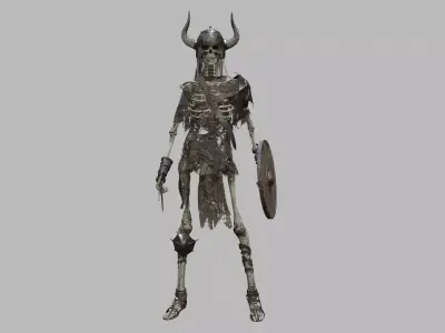 Undead Warrior Low-poly 3D model purchase