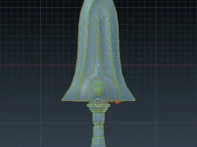 Dagger sword from legend of zelda Low-poly 3D model