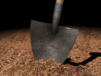 Shovel 3D model 9