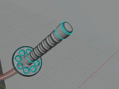 Untamed Blade Simple Katana Model No UV Mapping 3D model