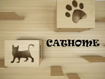 Cat House 3D model