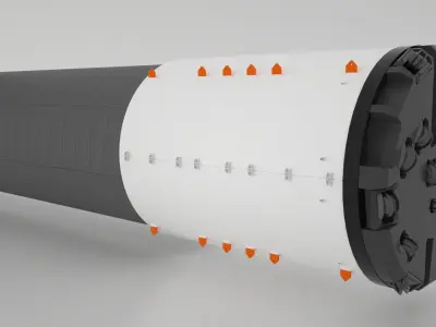 Tunnel boring machine 3D model 3D model