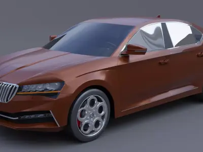 skoda superb IV 3D model