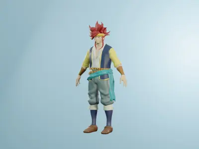 3D Character casual Man 3D model