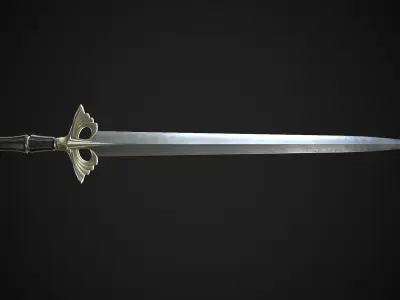 Sword A5 Low-poly 3D model