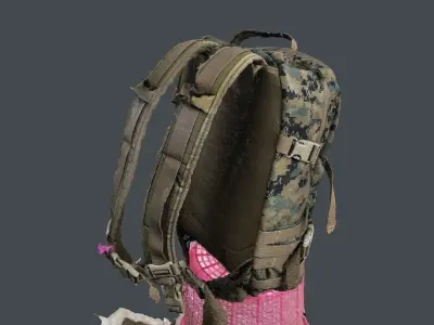 USMC ILBE Assault Pack 3D scan 3D model