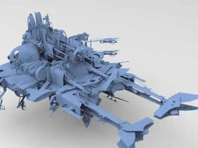 Star Wars inspired Racer  3D model
