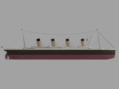 titanic new Low-poly 3D model