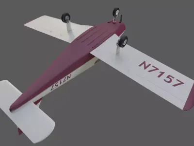 Piper Pa-28 Low-poly 3D model Low-poly 3D model