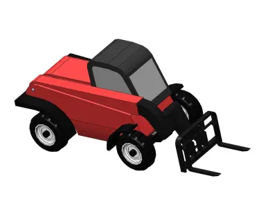 telescopic forklift 3D model