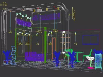 Exhibition - Area - 6X4-3DMAX2009-6 3D model