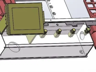 A belt conveyor 3D model