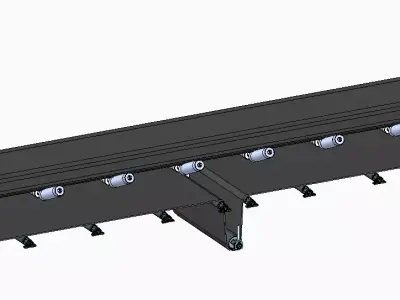 Bulk Material Carrying Conveyor 3D model