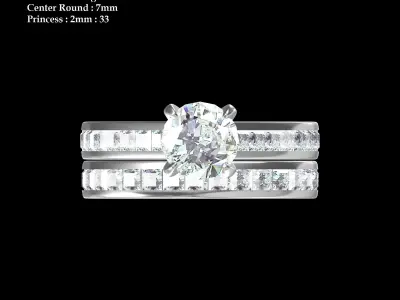 Wedding Ring  3D print model 239