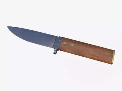 Knife 01 Low-poly PBR Free low-poly 3D model