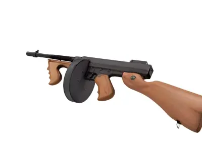 Thompson submachine gun 3D model