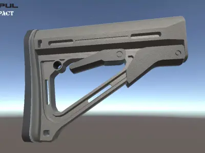 Magpul CTR-Compact Low-poly 3D model