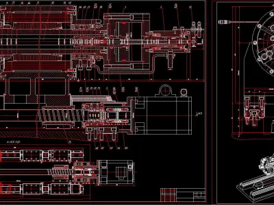 Counter Spindle  of CNC Lathe  3D model