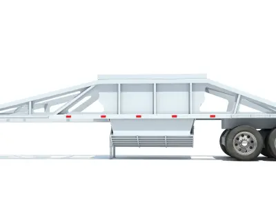 Bottom Dump Trailer 3D model