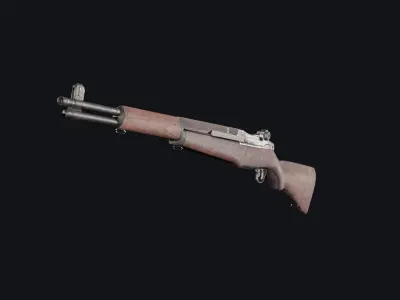 M1 Garand - World War 2 Gun Low-poly 3D model