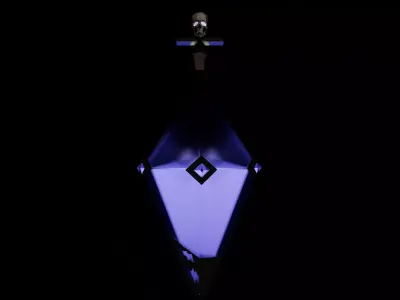 Evil potion  Low-poly 3D model