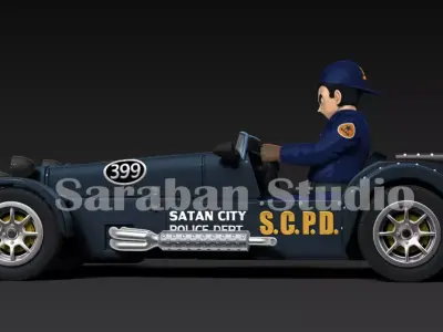 Gohan Car Police - STL File For 3DPrinting 3D print model