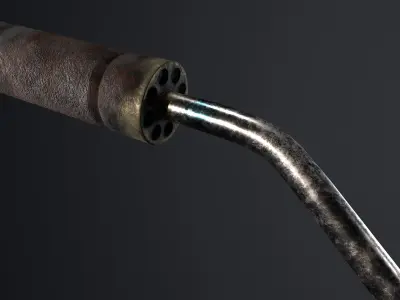 Gas Burner Low-poly 3D model purchase