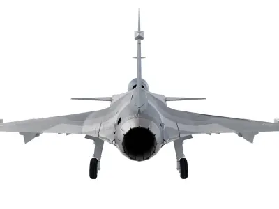 Saab JAS 39 Gripen 3D model 2