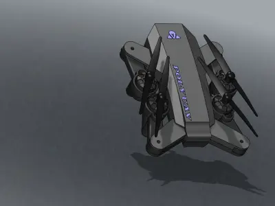 Drone M3T Low-poly 3D model