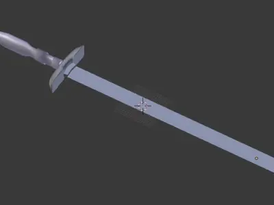 Basic Sword Free low-poly 3D model
