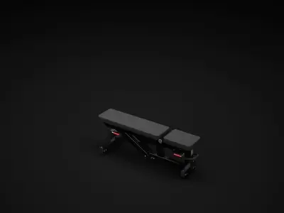 Adjustable bench 3D model buy