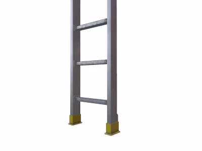 Metal Ladder Low-poly PBR Low-poly 3D model