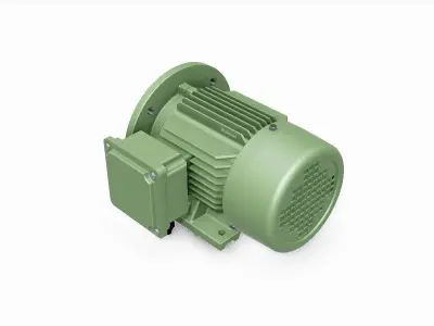 80 B35 Right IEC electric motor - 3D CAD model 3D model