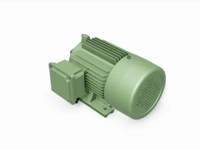 90L B3 Right IEC electric motor - 3D CAD model 3D model